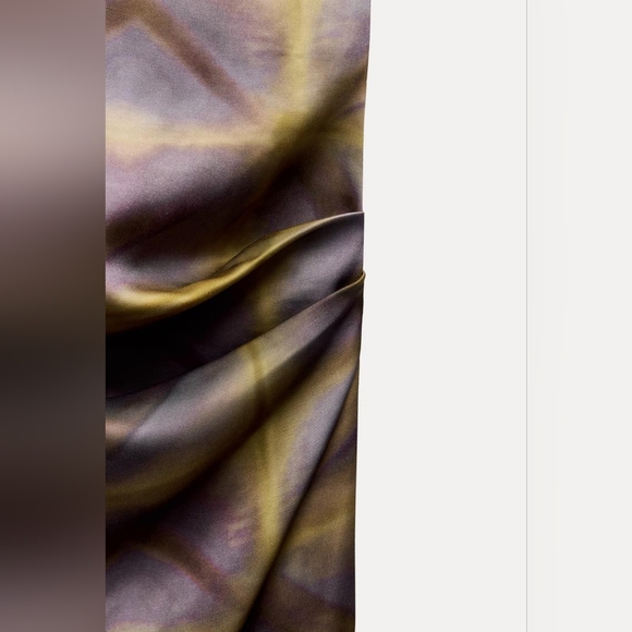 ZARA ZW COLLECTION PRINTED ASSYMETRIC DRESS - Picture 4 of 6